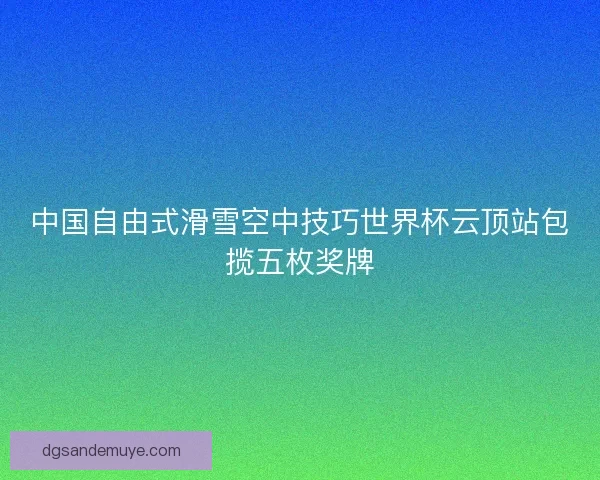 中国自由式滑雪空中技巧世界杯云顶站包揽五枚奖牌